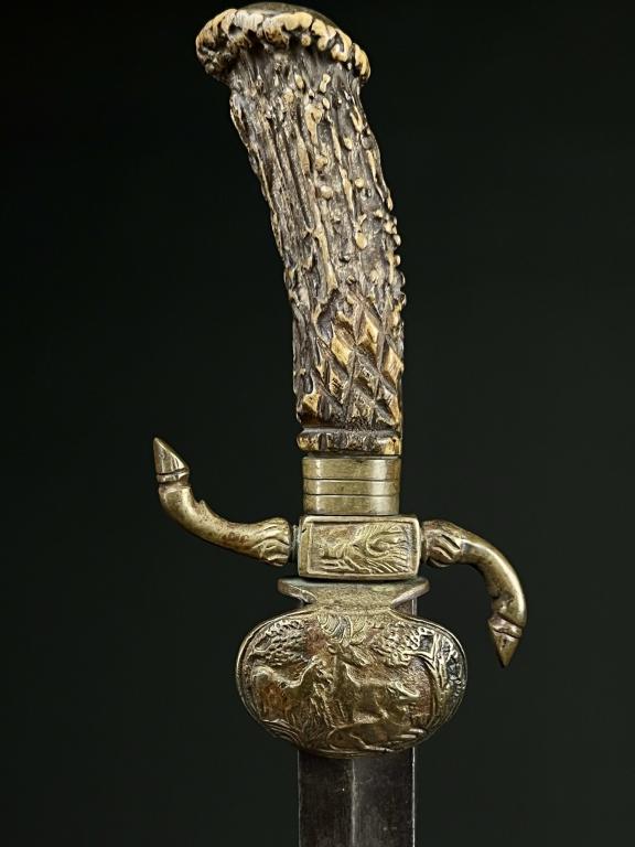 Carl Eichorn German WW2 Era Forestry Hunting Knife Unsigned over all good shape, the Forestry (1 of 4)