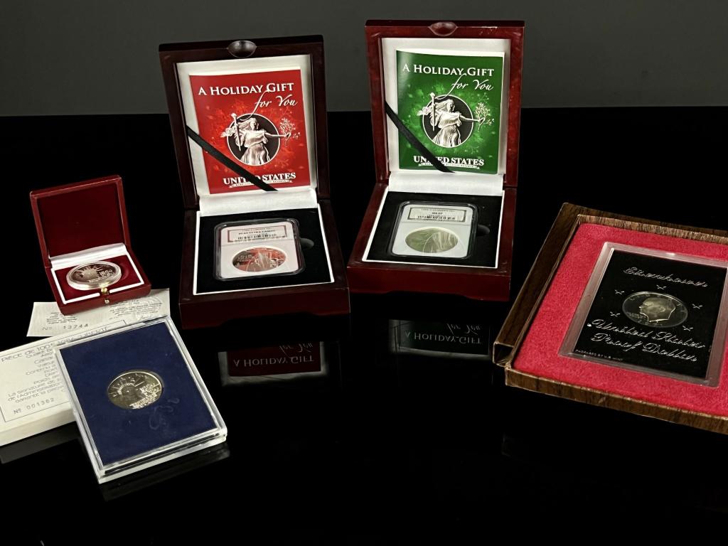 Silver Coin Lot PF 69 Ultra Cameo Olympic etc. (1 of 7)