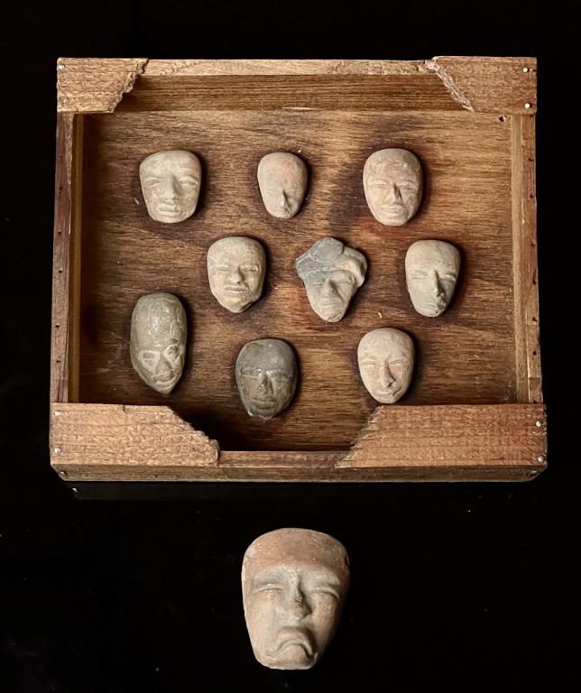 Pre Columbian Collection of Teotihuacan Faces (1 of 6)