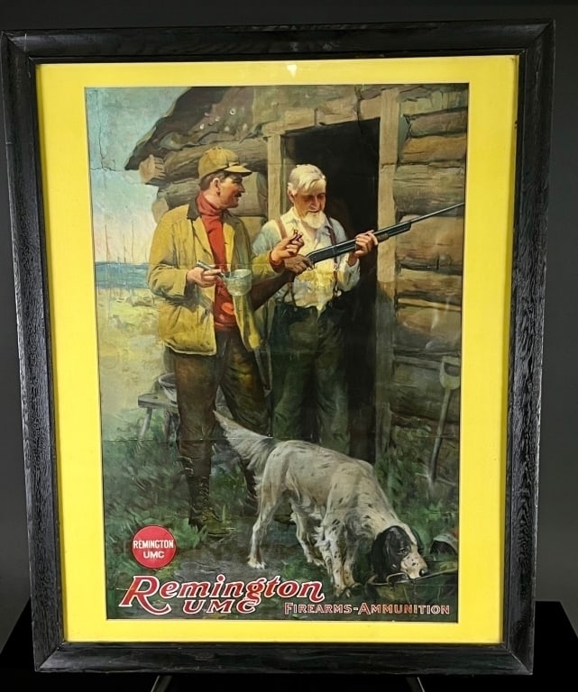 c.1910 Early Remington Firearms Advertising Poster (1 of 6)