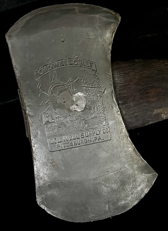Oil Well Chief Double Bit Embossed Axe (1 of 4)