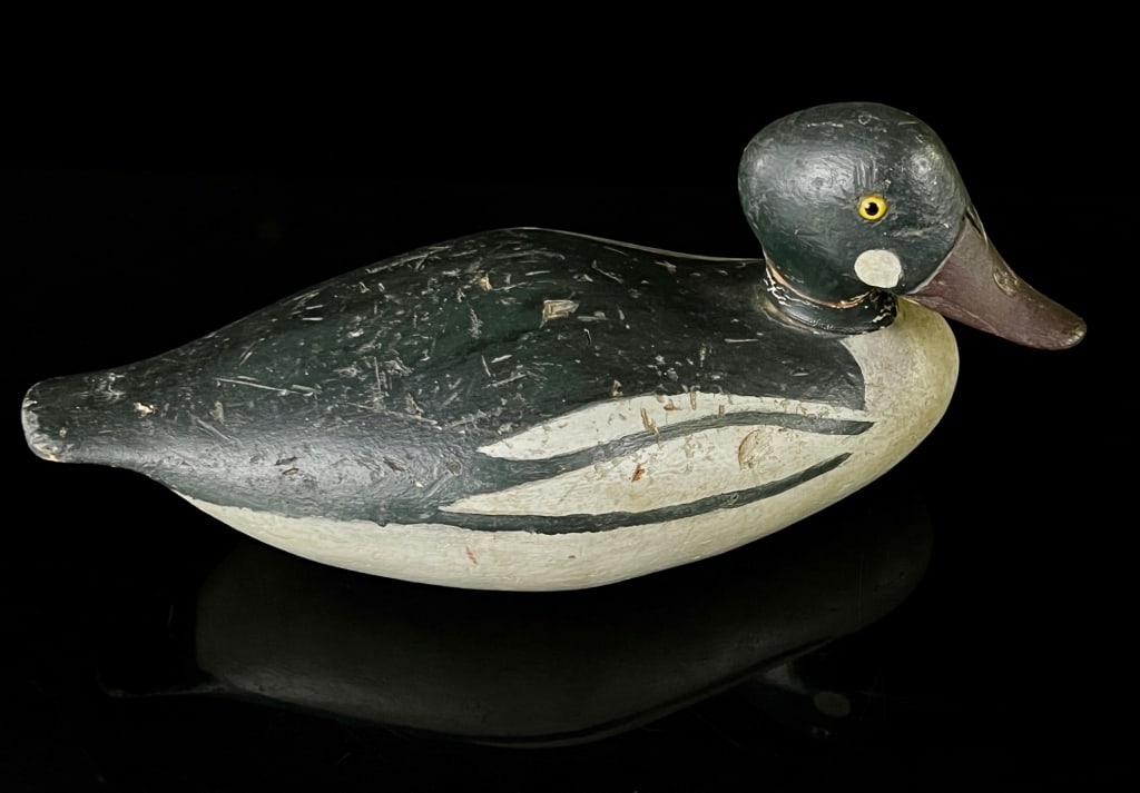1870's Golden Eye Duck Decoy Stevens Bros. Style (1 of 8)