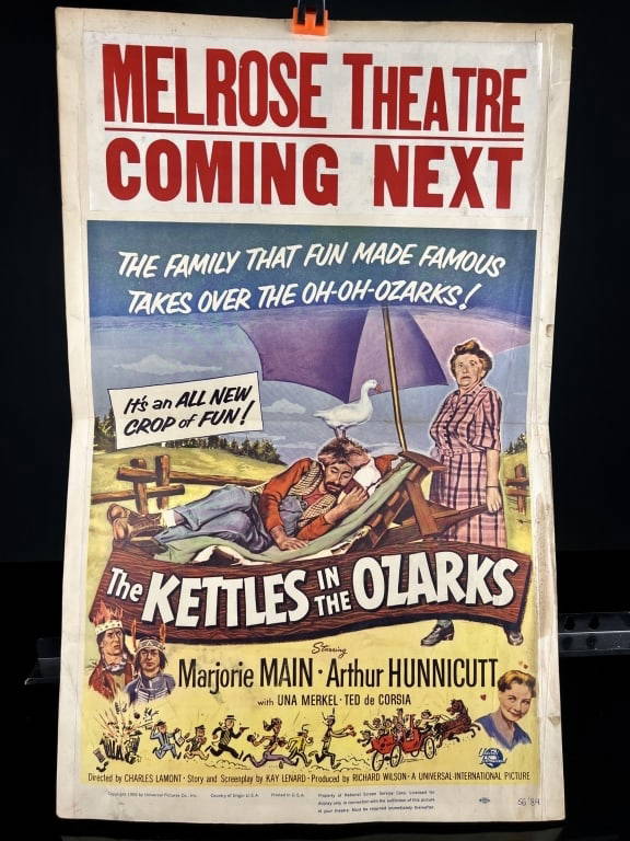 The Kettles In The Ozarks Movie Poster Auction