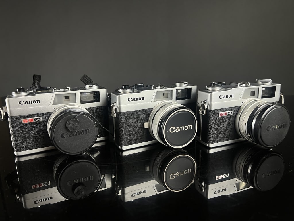Lot of 3 Canon Canonet Rangefinders (1 of 5)