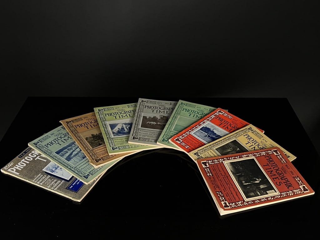 Early Emphemera "The Photograhic Times" 1914: 9 issues of "The Photographic Times" magazines, 8 from 1914 and 1 from 1915.