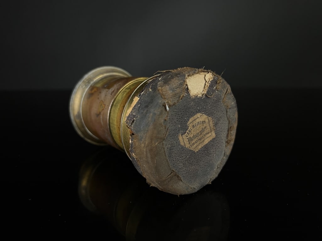1860's Voigtlander & Sohn - Antique Petzval Lens: Early Voigtlander Lens, engraved: "No. 10482 Voigtlander & Sohn in Wein and Braunschweig" With lens cap beloning to Carl Meinerth Newburyport Mass.