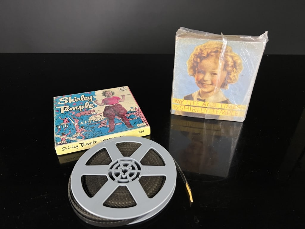 Shirley Temple Lot, 8mm Kid'n Africa and Book (1 of 1)