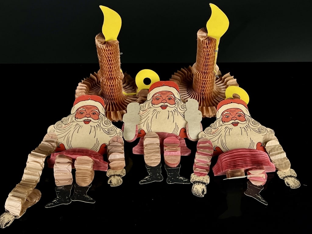 Vintage Christmas Xmas Santa Decoration Lot (1 of 6)