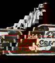 Large 1941 Cleo Cola Metal Soda Sign