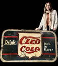 Large 1941 Cleo Cola Metal Soda Sign