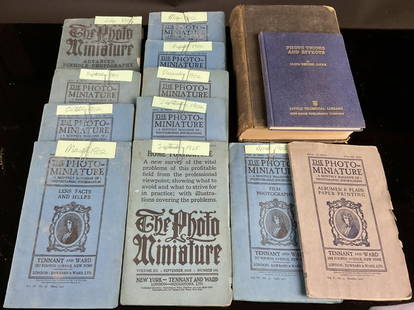 1900's The photo-miniature & book lot: Condition as shown in photos.