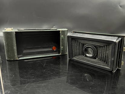 Hawkeye Green Kodak No.2A Folding Autographic Cam: See title and images for a description on this item.