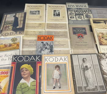 Kodak Ephemera Lot Kodakery and others: Large Early Kodak Ephemera lot.