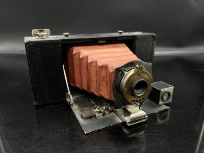 Early No. 2A Kodak Folding Brownie Red Bellows: See title and images for a description on this item.