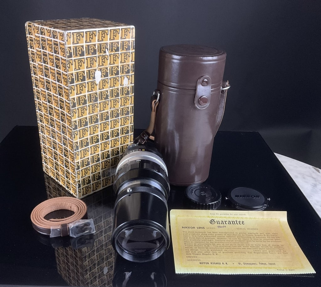 Nikkor-Q Lens .20cm f/4 with box: See title and images for a description on this item.