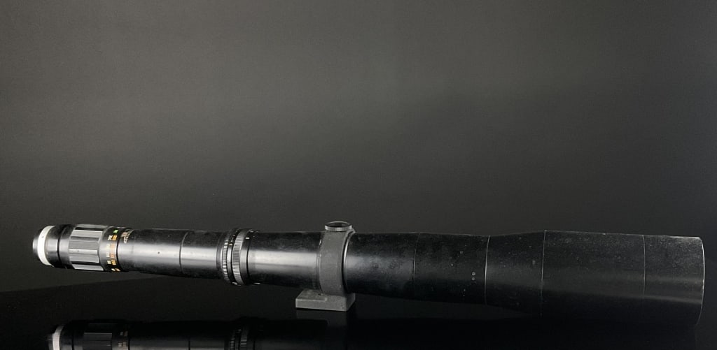 Massive 800mm f/8 Soligr Lens: Lens needs cleaning. 35" long.