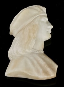 Victorian Marble Cameo Accent Piece