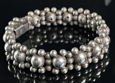 John L Denmark .830 Silver MCM Bracelet