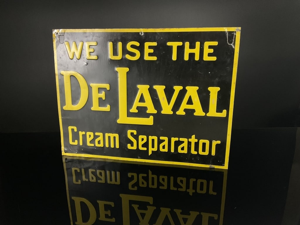 DeLAval cream separator black and yellow sign (1 of 5)