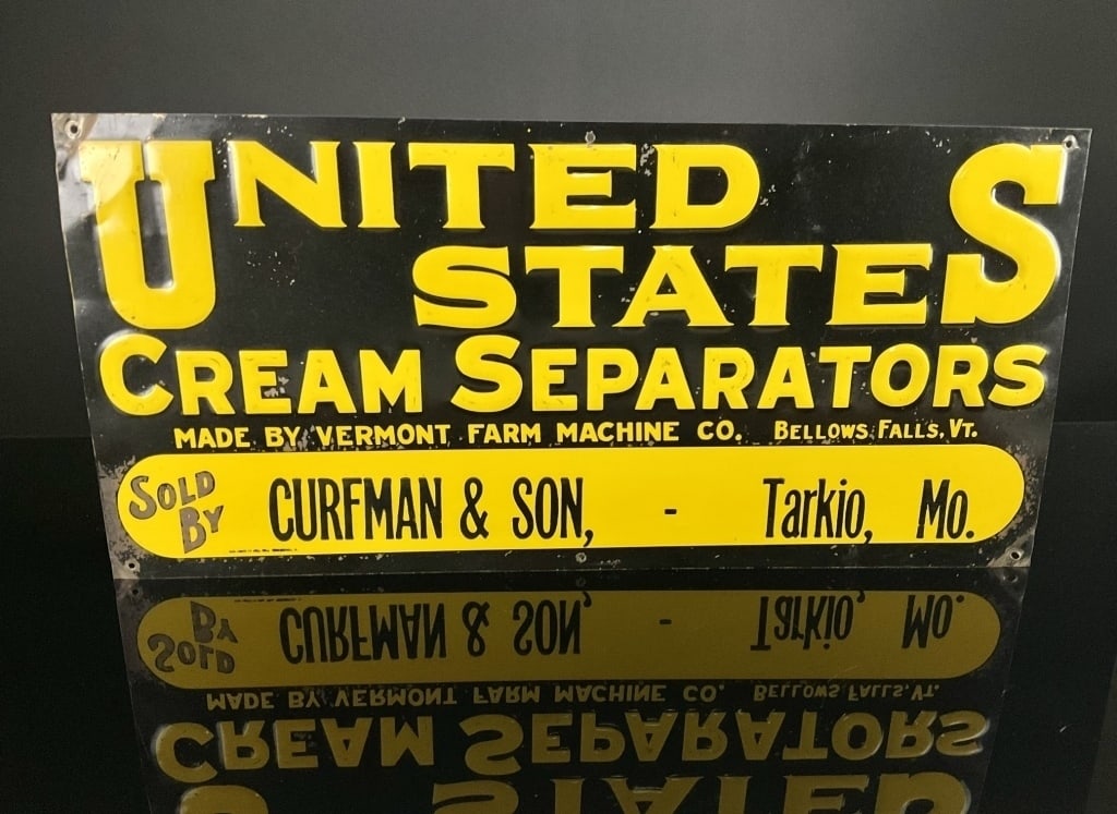 Vermont Farm Machines Co. Cream Separators sign (1 of 7)