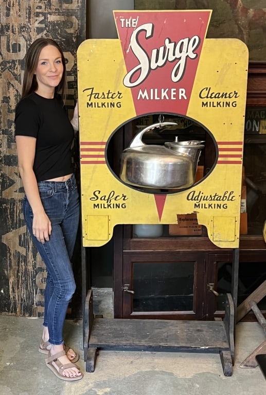 1940's Surge Milker Store Display Sign (1 of 5)
