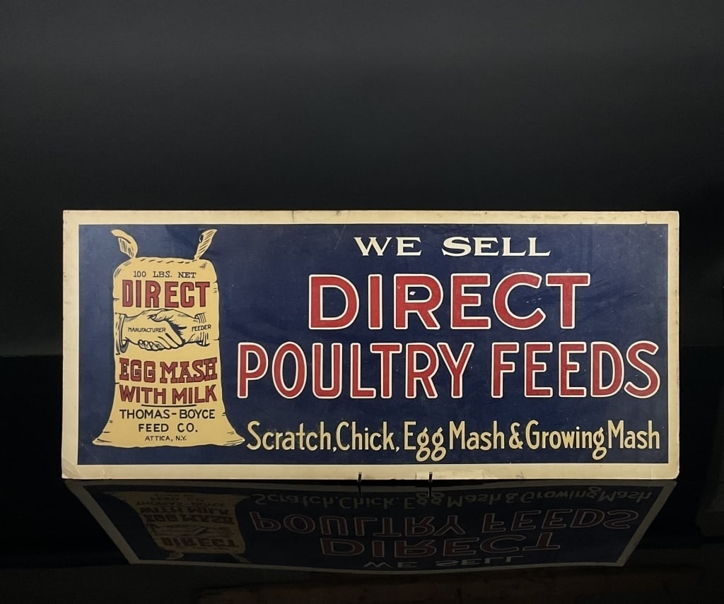 Direct Poultry Feeds Attica NY Cardstock Sign (1 of 5)