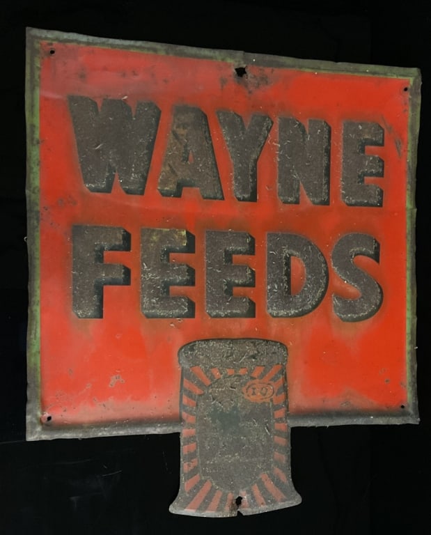Wayne Feeds Metal Farm Adv. Sign (1 of 5)