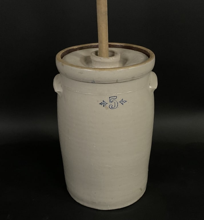 5 Gallon Crock butter churn (1 of 9)