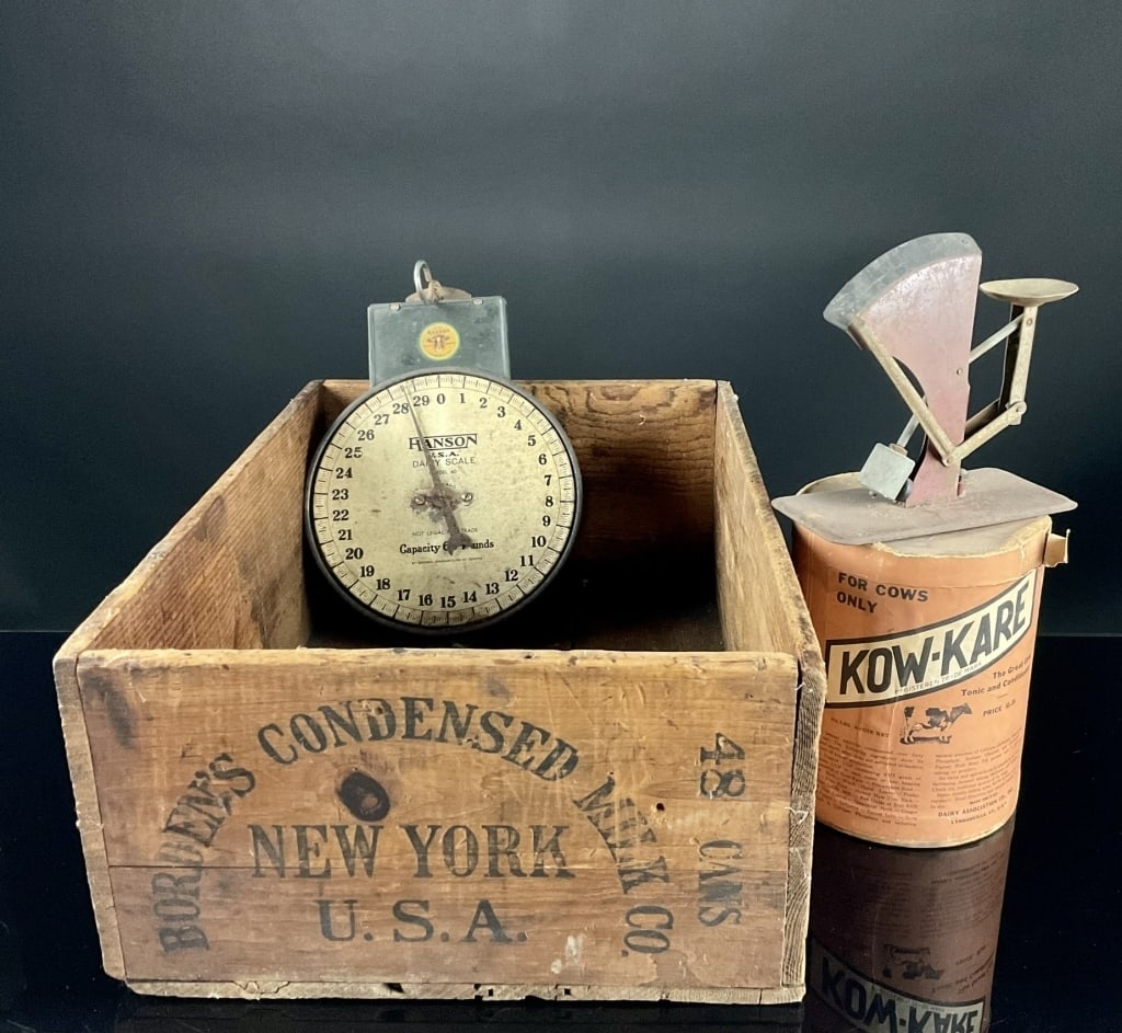 Borden's milk co. NY Kow-Kare Adv Egg Scale Etc. (1 of 9)