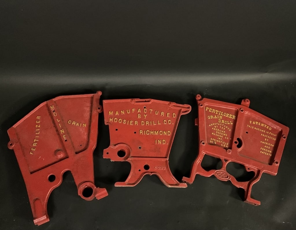 Moline Etc Grain Drill Cast Iron Farm Sides (1 of 5)