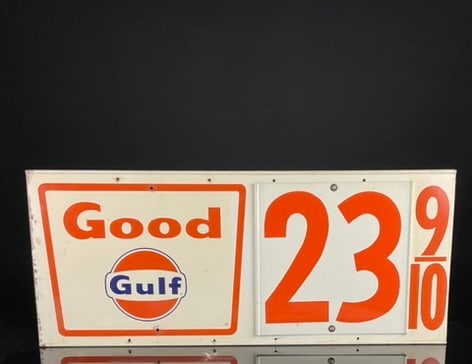 Good Gulf Double Sided Gas Station Pricer Sign (1 of 6)