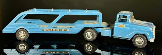 Tonka Marine Service Hauler/ Semi Toy