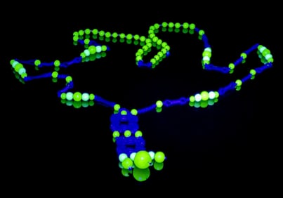LARGE Radium Glass Napier Necklace