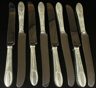 (7) Trousseau Sterling Handled Knives