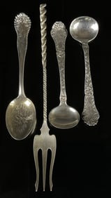 Asthetic Movmnt Sterling Silver Spoon Lot Gorham