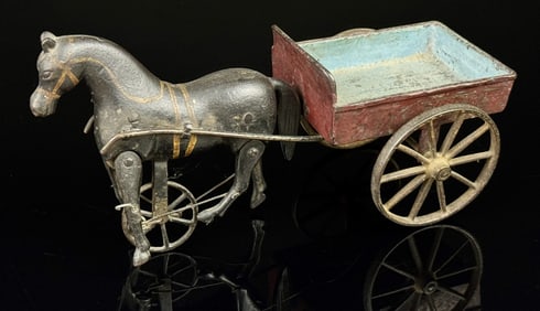 1880's Cast Iron Ives Articulated Horse Toy