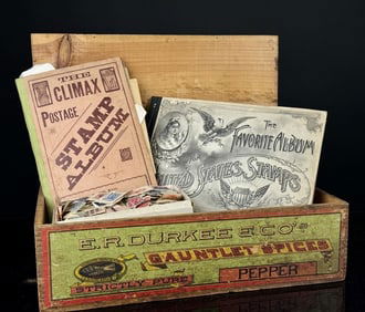 1890's Attic Fresh Stamp Collection