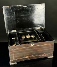 19th Century 8 Airs 3 Bell Large Music Box