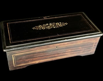 1800's Victorian 6 Airs Music Box Swiss