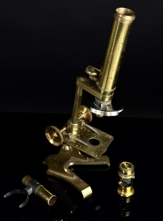Carl Zeiss Etc. Brass Microscope Repair Lot (1 of 8)