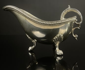 Sterling Silver Unmarked Gravy Boat