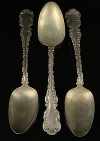 1891 Louis XV Sterling Whiting Manf Co. Spoons