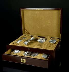 Sterling Flatware Set. Charles Kausch Lure Maker