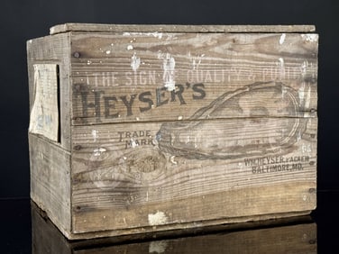 RARE Heyser's Baltimore MD Oysters Crate