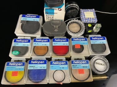 Heliopan Lightfilters, Levels, Light Meter Lot