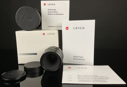 Leica Elmarit R f.2.8 60mm Lens Box Manual Receipt