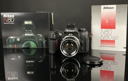Nikon N80 Camera, Manual, & Box