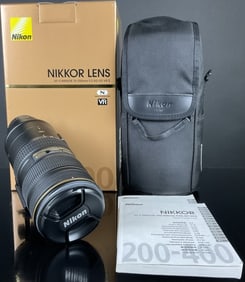 Nikkor Lens AF-S 70-200mm f/2.8G ED VR2 Case & box