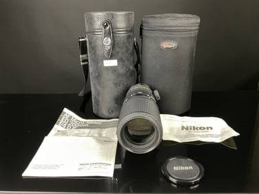 AF Micro Nikkor ED 200MM Lens & Carry Case