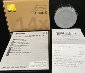 Nikon AF-S Teleconverter TC 14E III Lens, Box